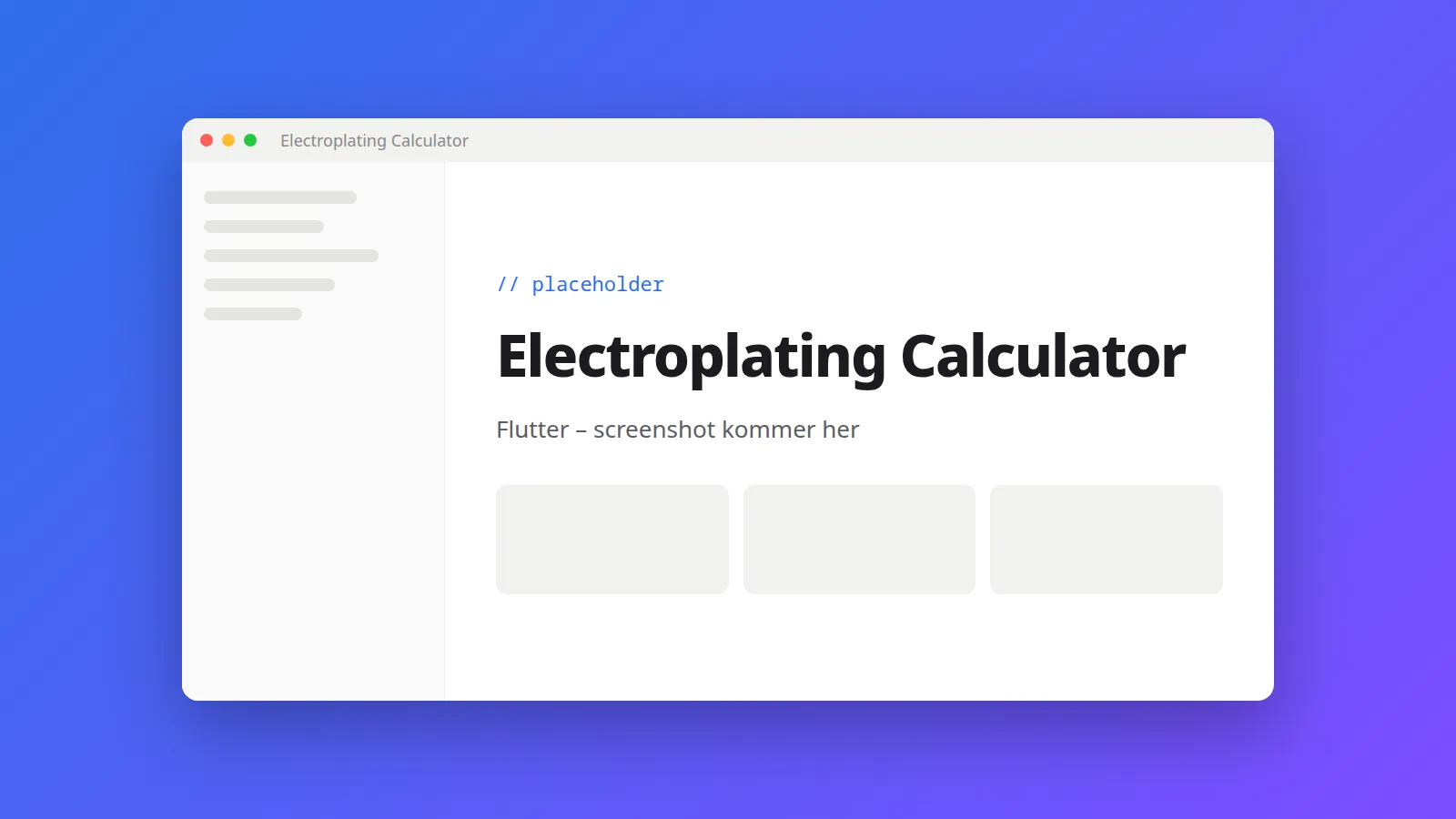 Skærmbillede af Electroplating Calculator